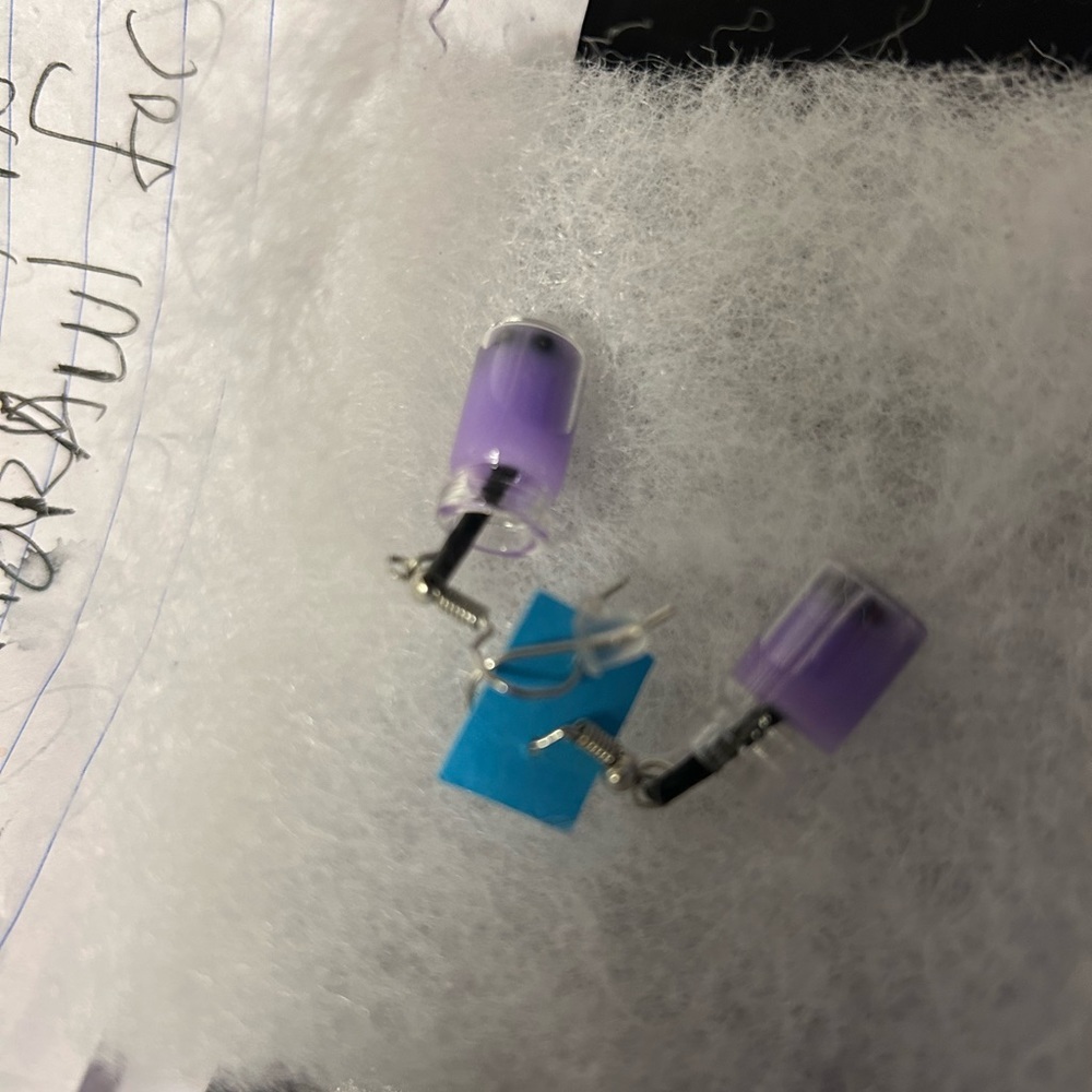 Gorgeous NWT EARRINGS HYPOALLERGENIC stainless sterling silver ceramic c… - Picture 6 of 7